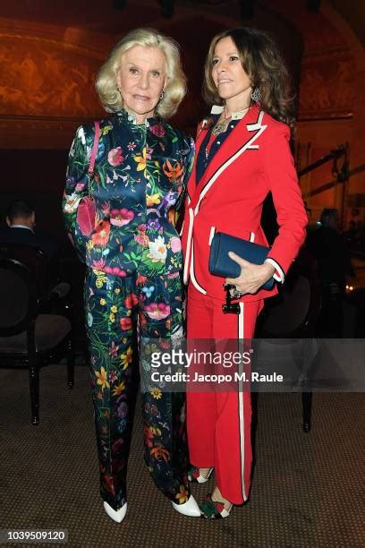 Marina Cicogna and Benedetta Cicogna attend the Gucci show .